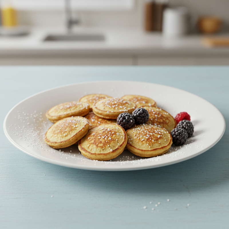mini panqueques con harina de almendras