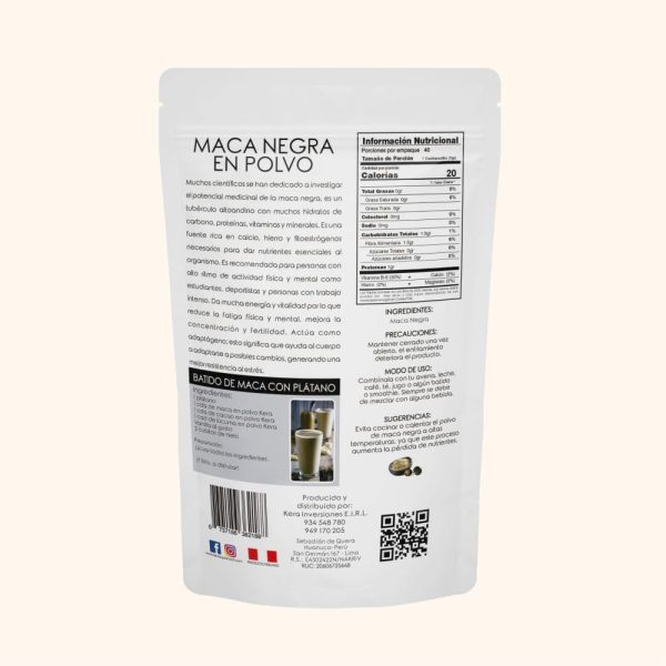 Maca Negra En Polvo (Instantánea) - Imagen 2