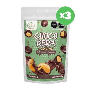 Choco kera Cashew bañado en cacao x3